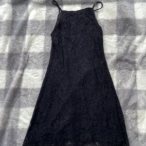 Little black dress. Lace detail. Fully lined. Gently worn